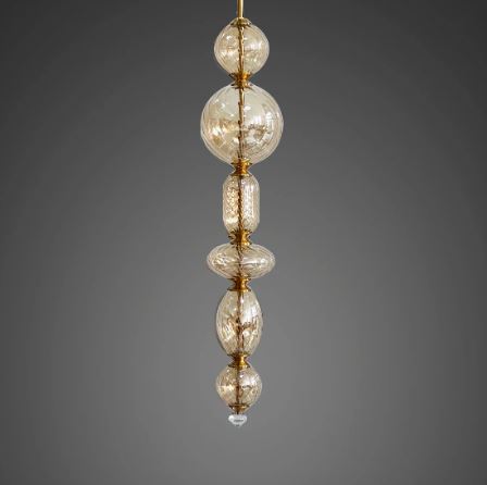 LUXURY GLASS LED PENDANT LIGHT BY GLOSS