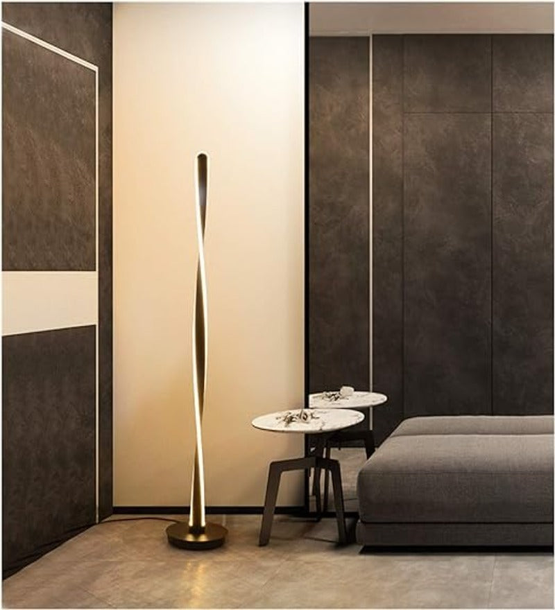 TWIST Matt Black Floor Lamp