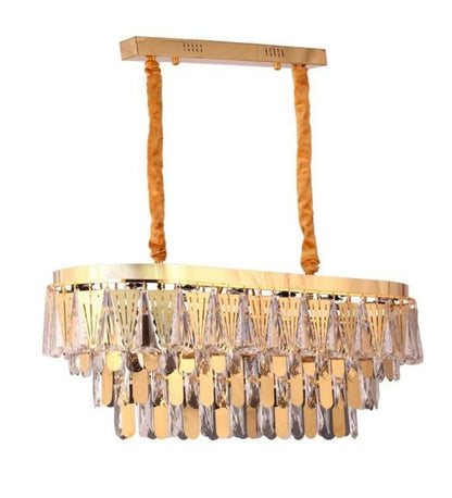 CHELSEA GOLD & METAL CRYSTAL CHANDELIER