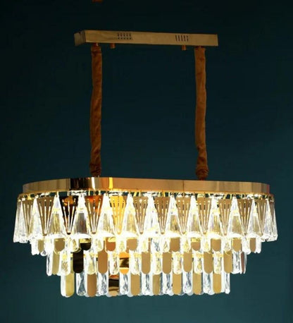 CHELSEA GOLD & METAL CRYSTAL CHANDELIER