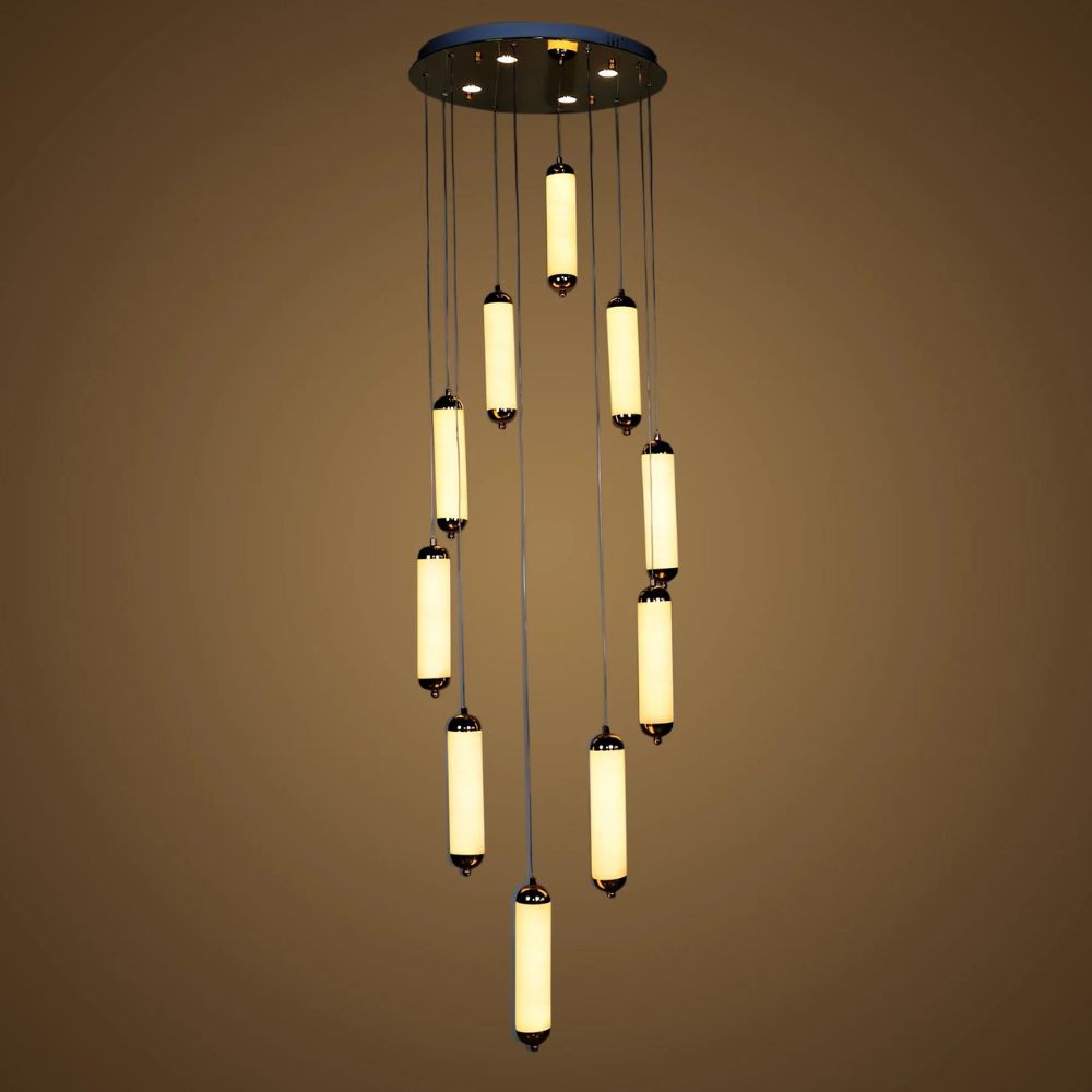 Chimes Double Height Chandelier - 10 Light