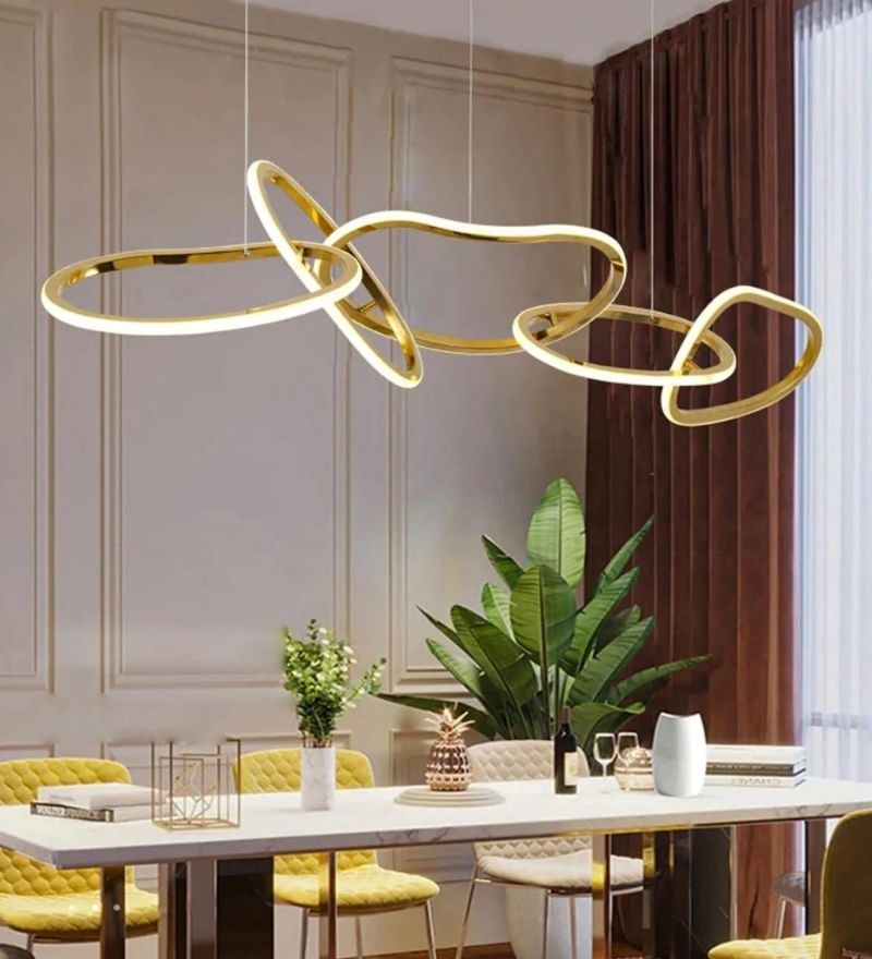 5 Ring Modern Linear Chandelier