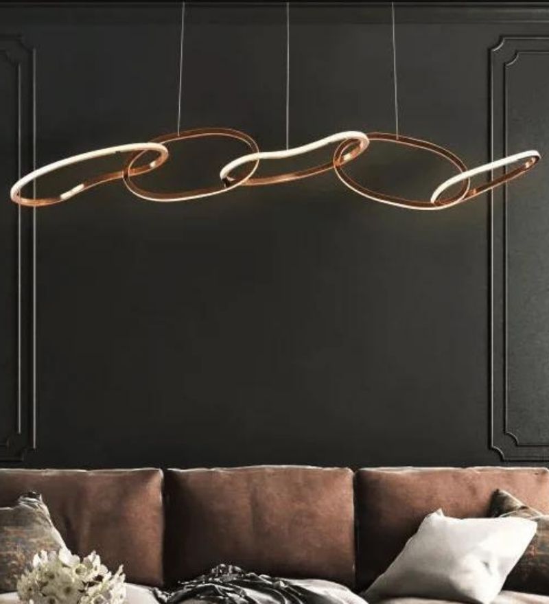 5 Ring Modern Linear Chandelier