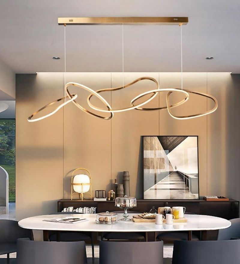 5 Ring Modern Linear Chandelier