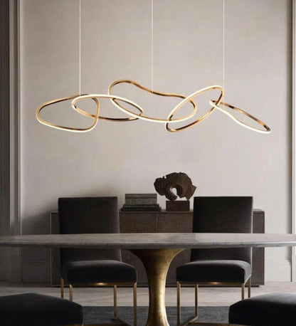 5 Ring Modern Linear Chandelier