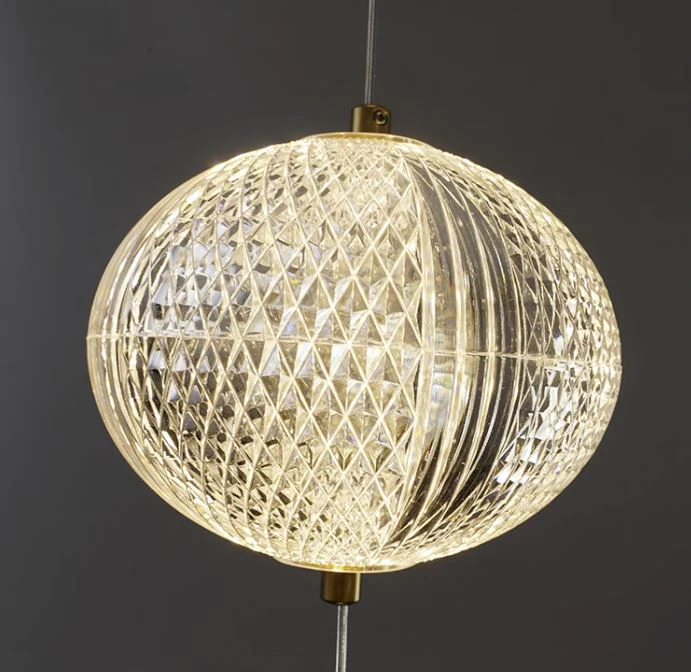 ACRYLIC METAL HANGING LIGHTS