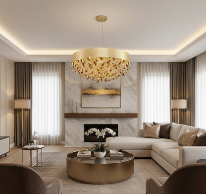 Ethereal Glow Chandelier 80 cm