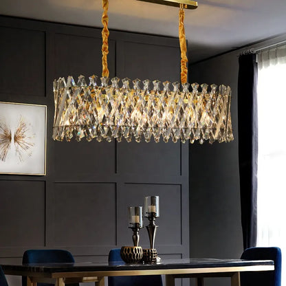 Stello Rectangular Crystal Chandelier