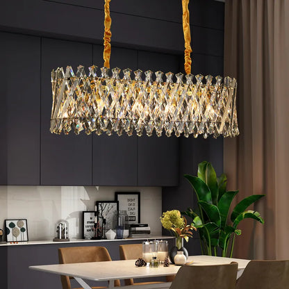 Stello Rectangular Crystal Chandelier