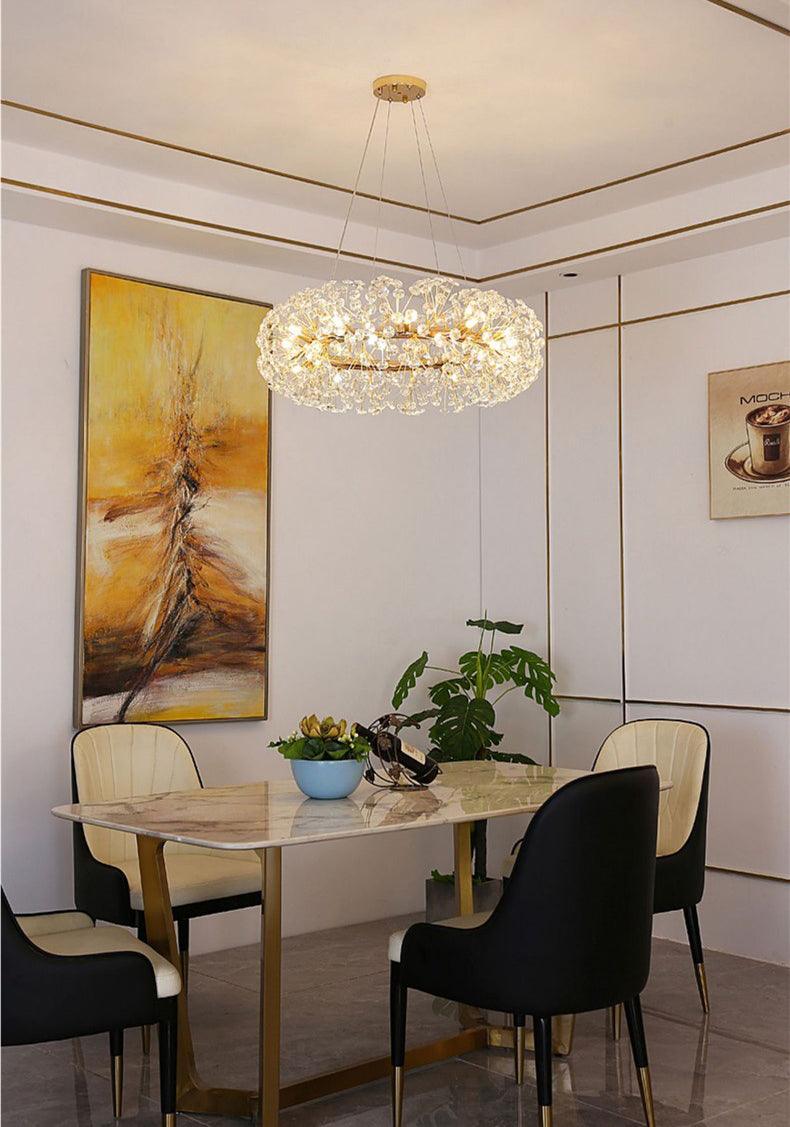 60 cm Crystal Glass LED Chandelier