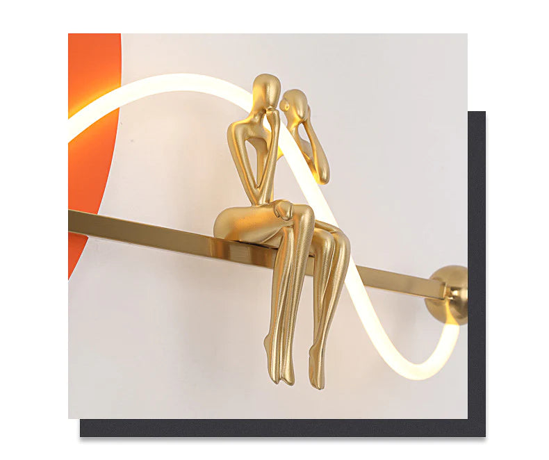 Stello Double Lady linear wall light