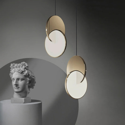 Led Gold Metal Pendant Light
