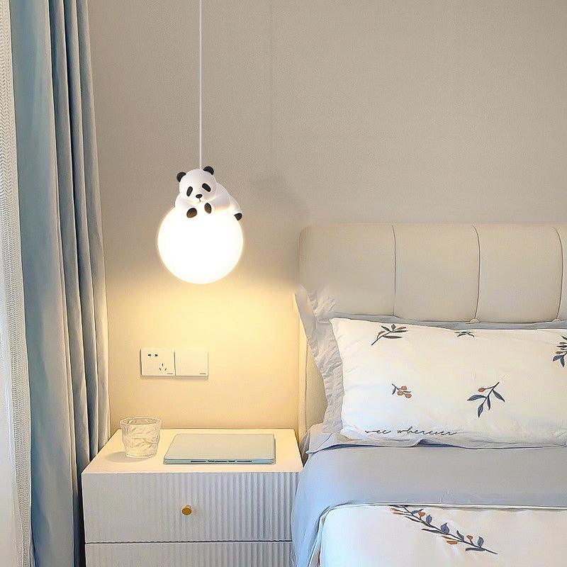 Cute Panda Pendant Night Light – Soft LED Bedside Lamp for Kids Room & Nursery