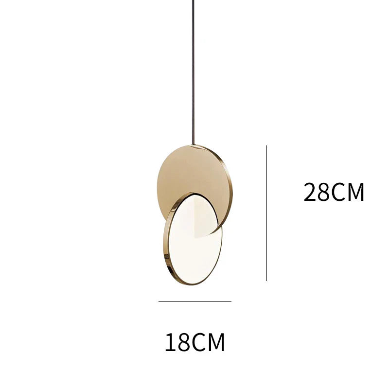 Led Gold Metal Pendant Light
