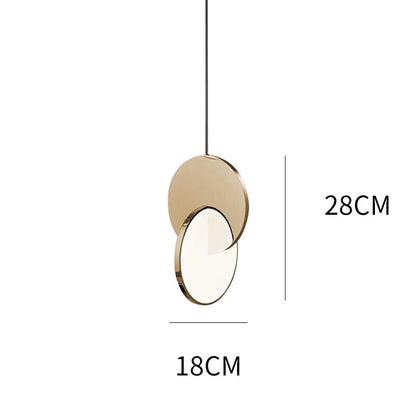Led Gold Metal Pendant Light