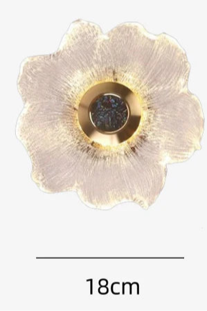 Flower Led Glass Wall Light