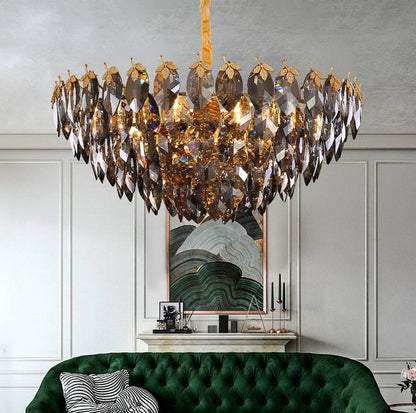 BORGE MODERN LEAF CHANDELIER