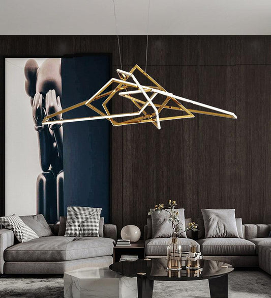Modern 1000MM Brass Ring LED Chandelier – Warm White