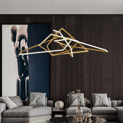 Modern 1000MM Brass Ring LED Chandelier – Warm White