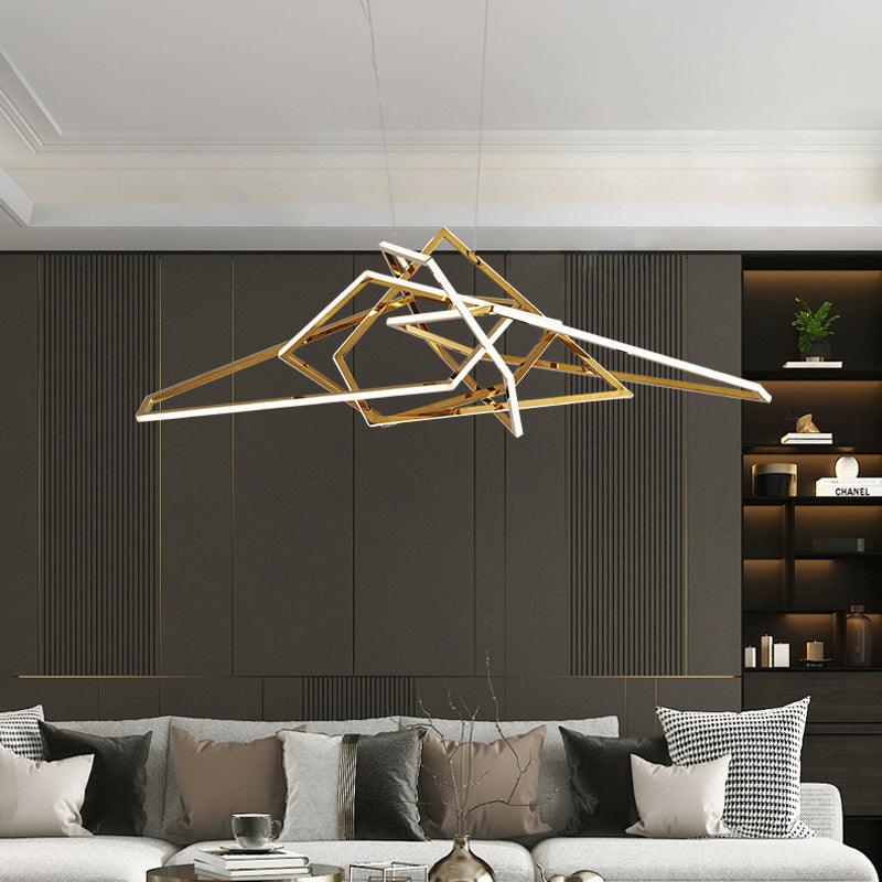 Modern 1000MM Brass Ring LED Chandelier – Warm White
