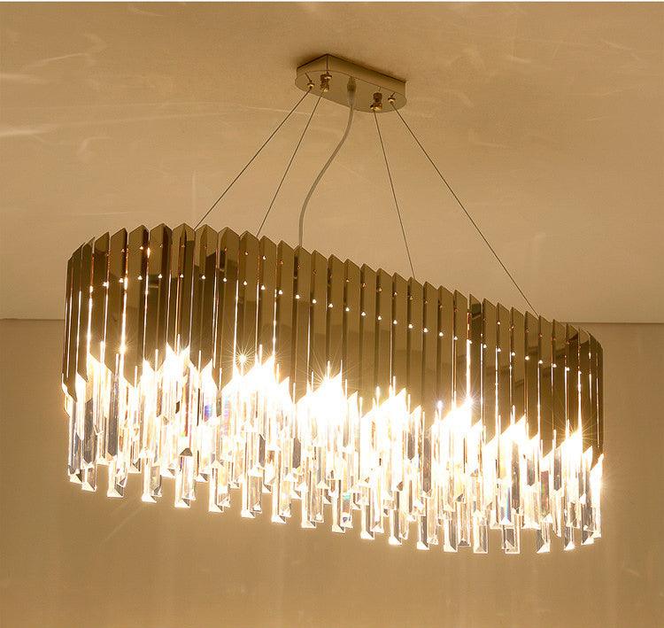 Modern Gold K9 Crystal LED Chandelier (800x300MM) – Warm White