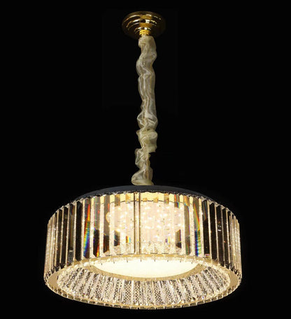 Modern 500MM Gold LED Ceiling Chandelier Hanging Light – K9 Crystal