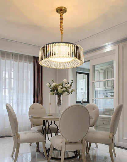 Modern 500MM Gold LED Ceiling Chandelier Hanging Light – K9 Crystal