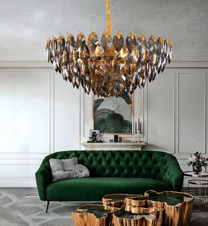 BORGE MODERN LEAF CHANDELIER