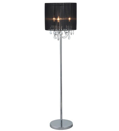SPARKLER Black Fabric Floor Lamp - 3 Lights