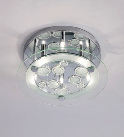 Diyas Destello Four Light Polished Chrome Ceiling Lamp