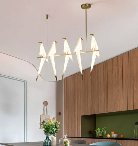 Edie Birds Linear Chandelier