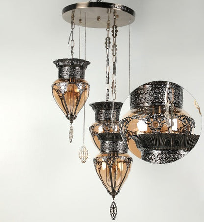 Augusto Antique Pendant Lamp-3 Lights