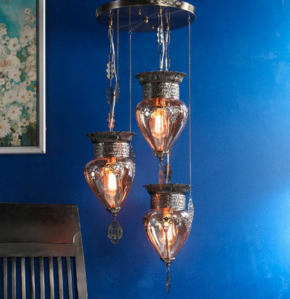 Augusto Antique Pendant Lamp-3 Lights