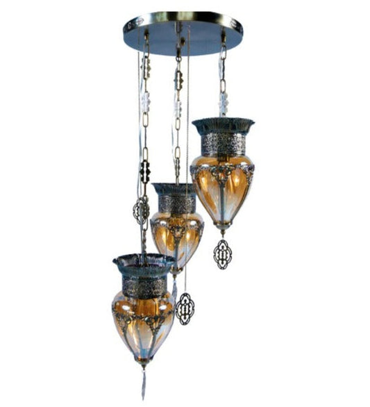 Augusto Antique Pendant Lamp-3 Lights