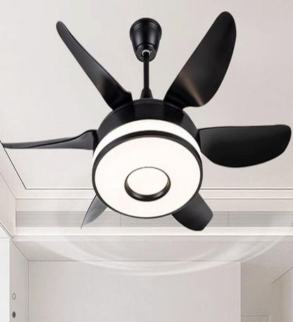 BLACK CEILING FAN CHANDELIER - 52 Inch