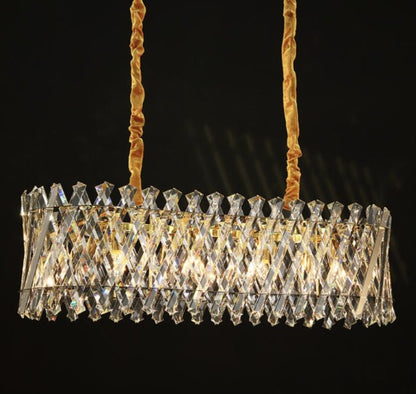 Stello Rectangular Crystal Chandelier