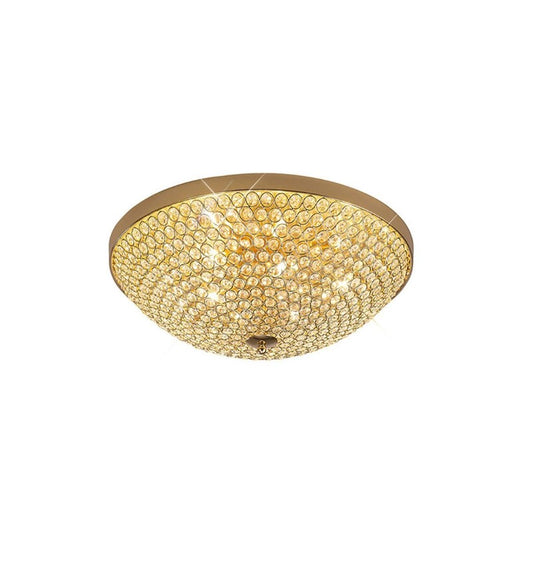 Diyas IL30757 Ava Ceiling 6 Light French Gold/Crystal