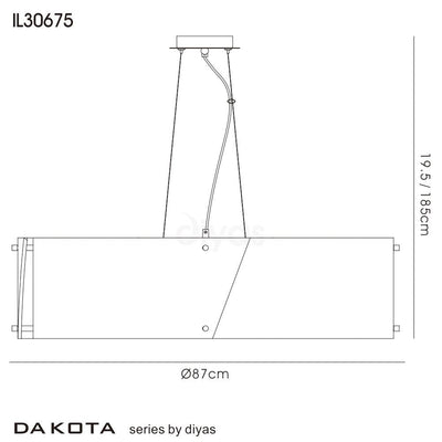 DIYAS IL30675 Dakota Pendant Light