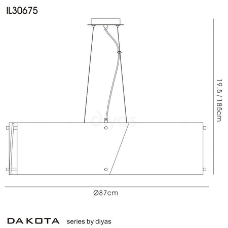 DIYAS IL30675 Dakota Pendant Light