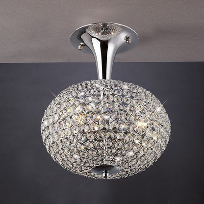 Diyas IL30415 Vado Crystal Semi Flush Ceiling Light