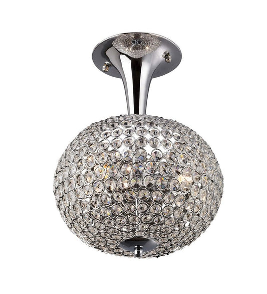 Diyas IL30415 Vado Crystal Semi Flush Ceiling Light