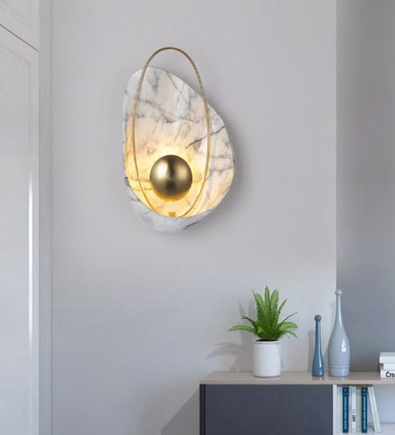 PEARL SHELL WALL LIGHT WHITE - Stello Light Studio