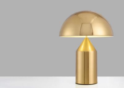 GOLD METAL SHADE TABLE LAMP - Stello Light Studio