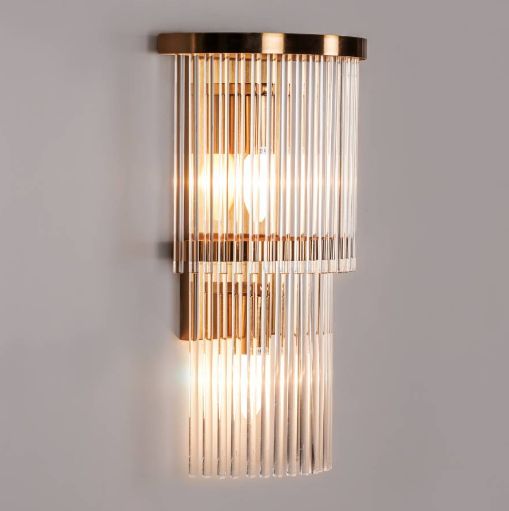 RODDY CRYSTAL GLASS ROD WALL LIGHT