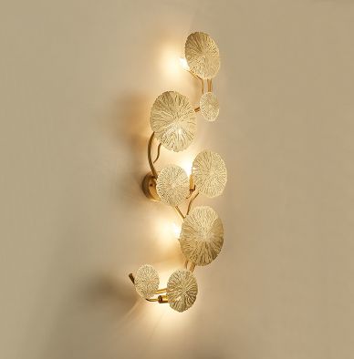 LOTUS LEAF WALL LIGHT LARGE - Stello Light Studio