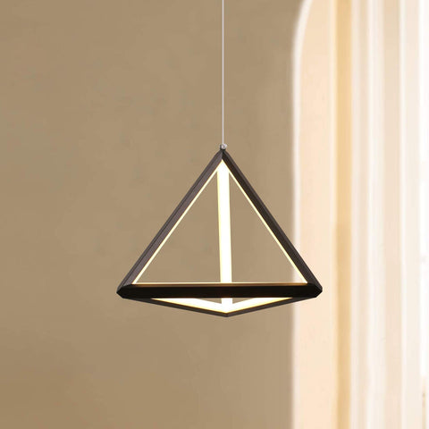 TRIANGLE LED BROWN PENDANT