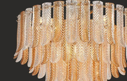 BRASSICA MODERN GLASS CHANDELIER