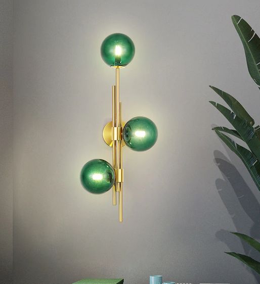 DAZZLED GOLD GLASS WALL LIGHT