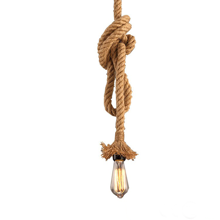 Rope Pendant Filament Lamp - Stello Light Studio