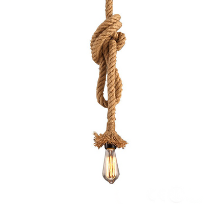 Rope Pendant Filament Lamp - Stello Light Studio